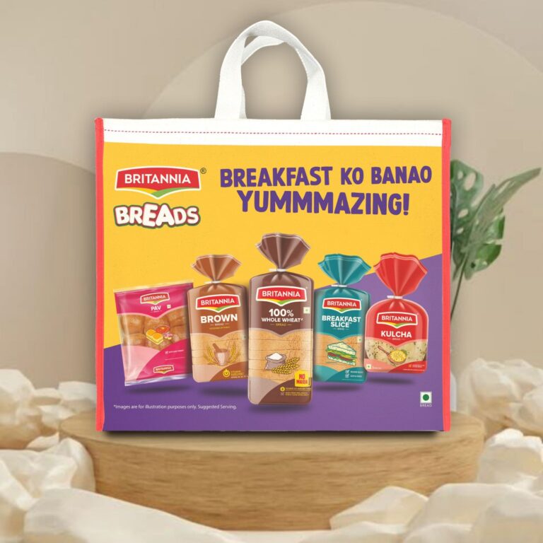 Britannia Breads Laminated Canvas Bag
