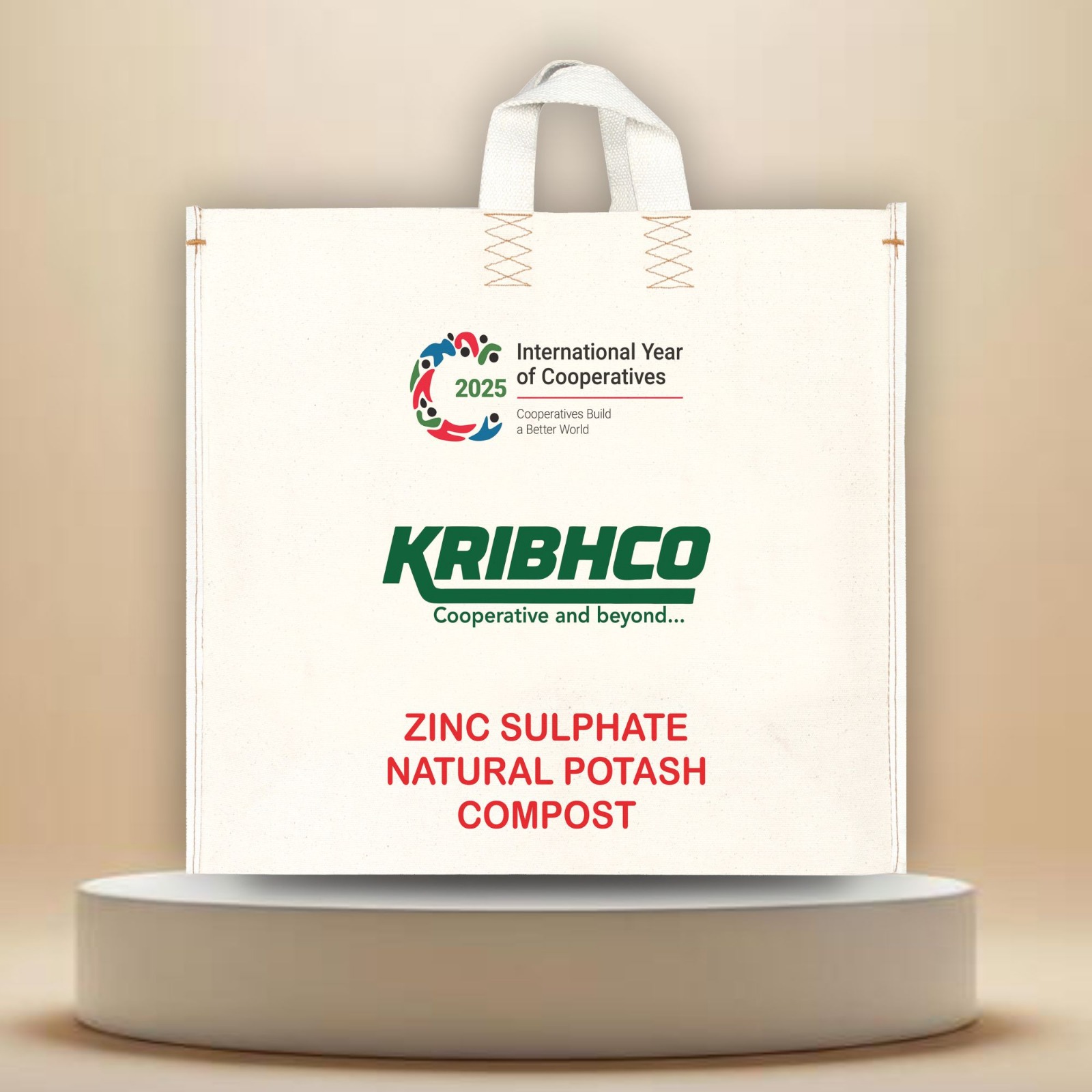 KRIBHCO laminated canvas promotional bag with offset printing
