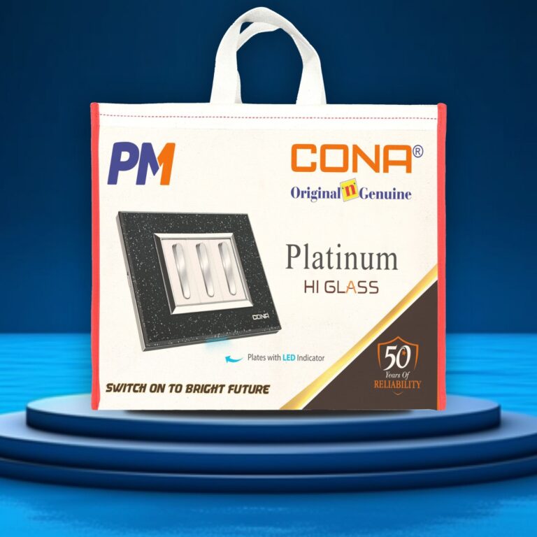 PM Cona Switches Laminated Canvas Bag