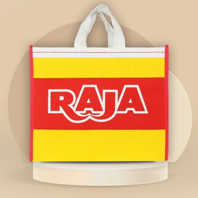 Raja Biscuits Laminated Canvas BagRaja Biscuits Laminated Canvas Bag