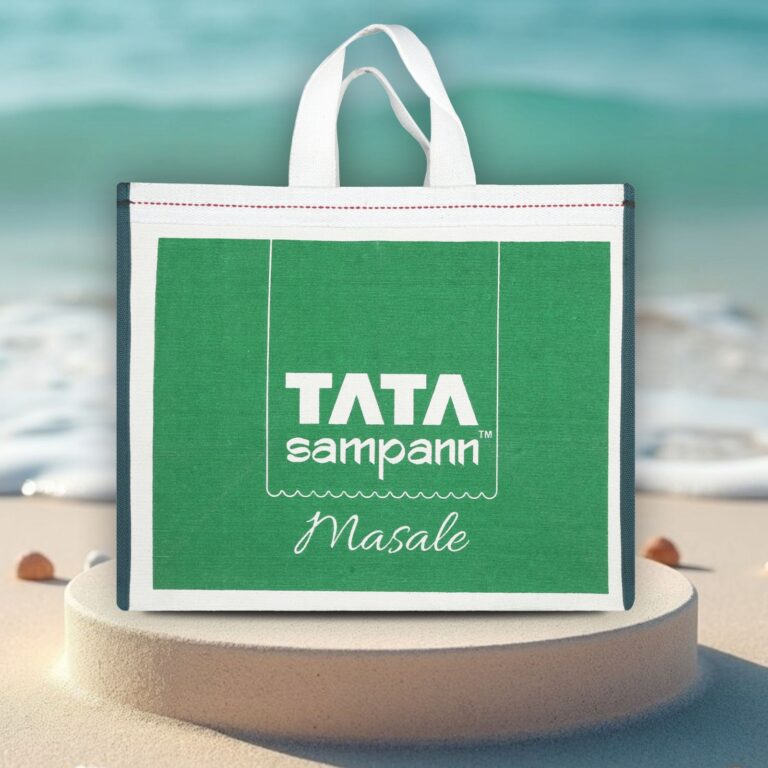 Tata Spices & Tea Laminated Canvas Bag