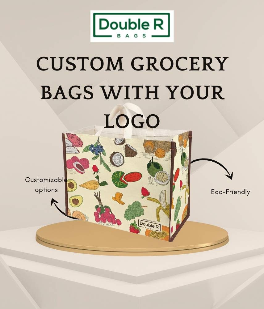 Explore High-quality custom grocery bags with logo.
